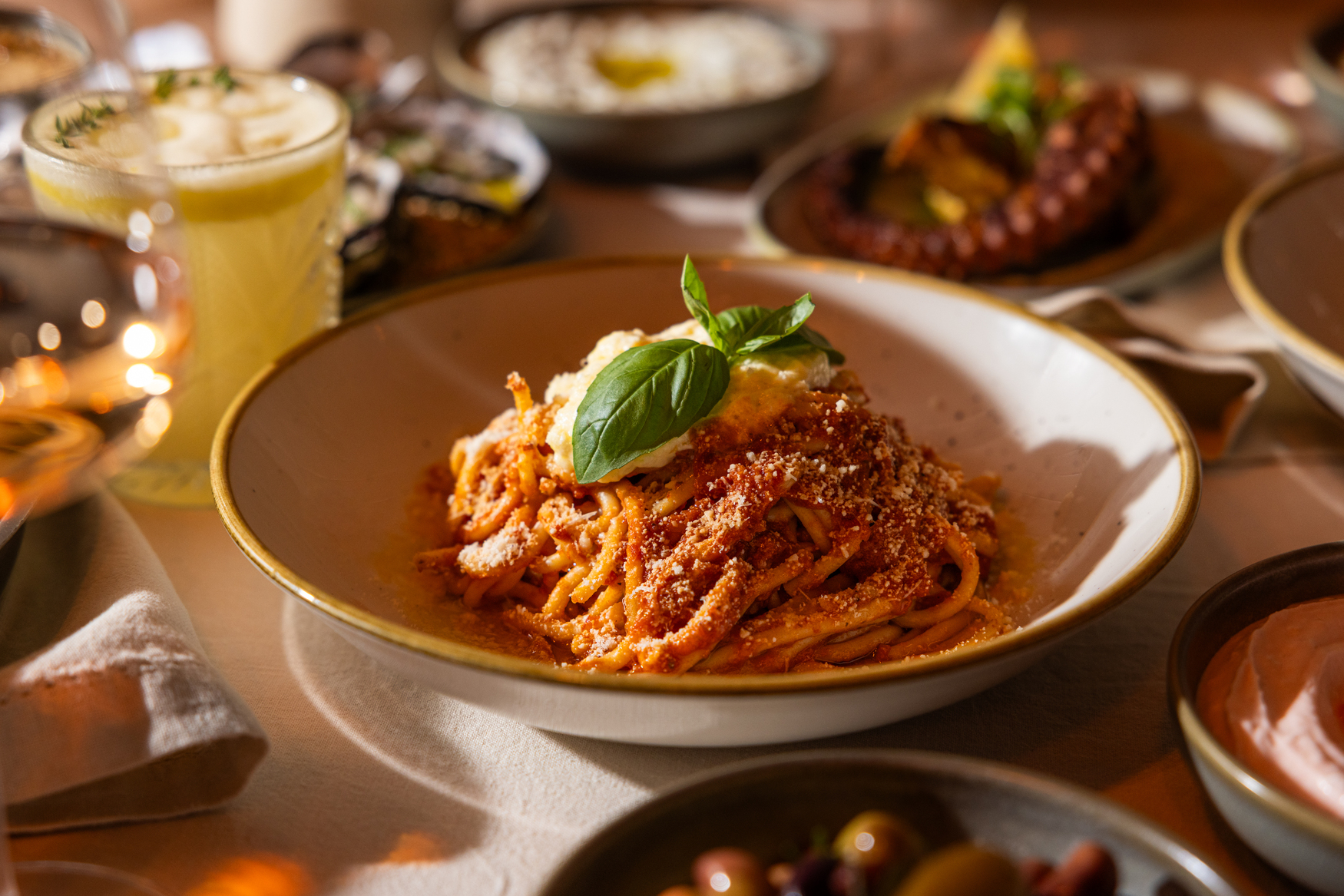 Experience relaxed riverside dining at Azure Mediterranean in South Bank, Brisbane. Enjoy seafood, shared plates, and sunset drinks.